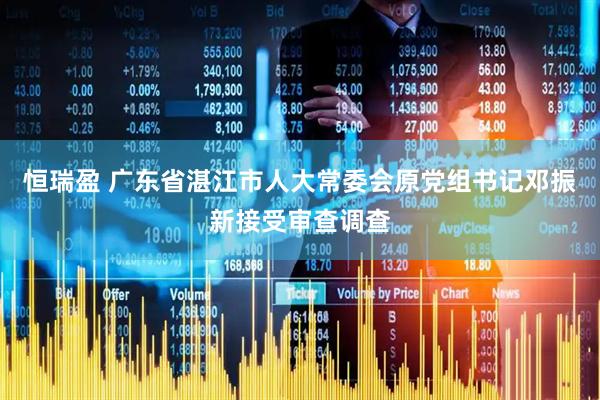 恒瑞盈 广东省湛江市人大常委会原党组书记邓振新接受审查调查