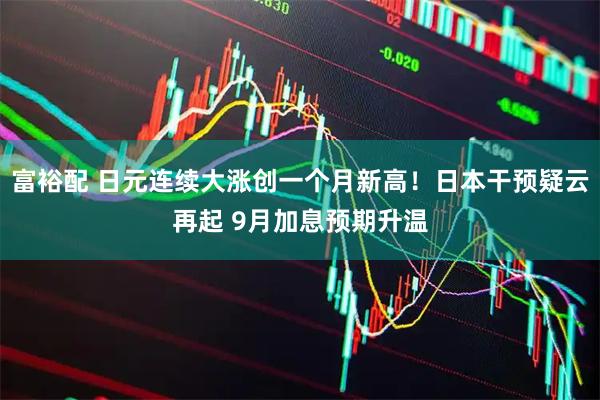 富裕配 日元连续大涨创一个月新高！日本干预疑云再起 9月加息预期升温